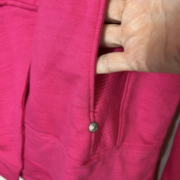Neon Buddha Bright Pink French Terry Long Sleeve Harbor Jacket Size L - Picture 7 of 15